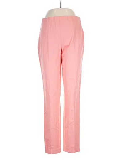 Pre-owned Ecru Dress Pants In Pink