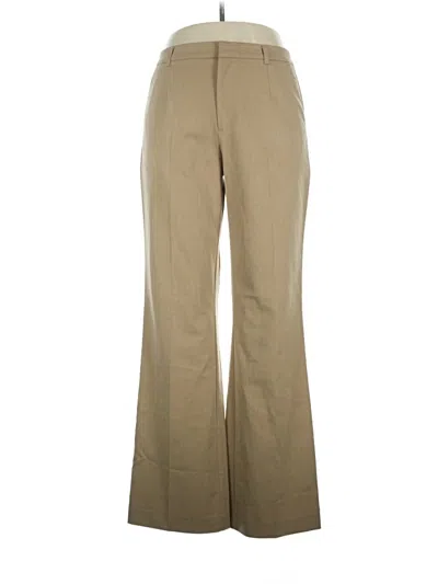 Pre-owned Ecru Dress Pants In Tan
