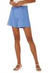 Ecru Greenwich Pin-tuck Short In Spring Blue In Blue