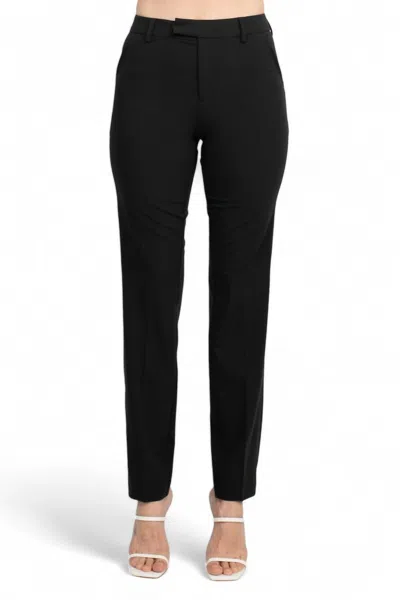 Ecru Houston Trouser With Pick Stitch In Forest In Black