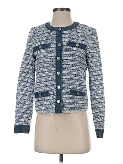 Pre-owned Ecru Jacket In Blue