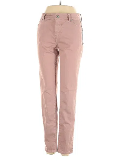 Pre-owned Ecru Jeans In Pink