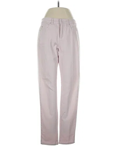 Pre-owned Ecru Jeans In Pink