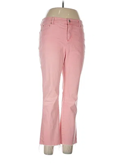 Pre-owned Ecru Jeans In Pink