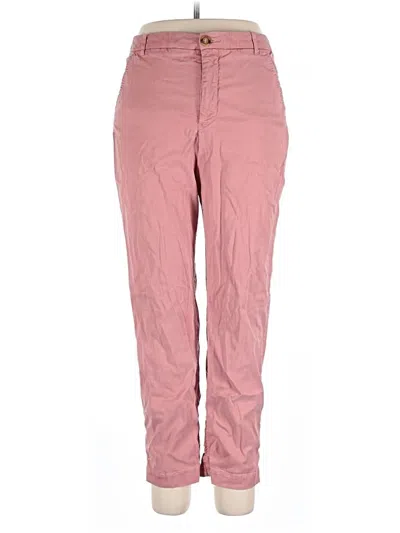 Pre-owned Ecru Jeggings In Pink