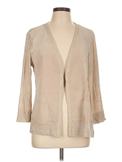 Pre-owned Ecru Kimono In Brown