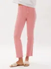 Ecru La Cienega Straight Leg Cropped Jean In Shell Pink In Pink