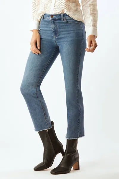 Ecru La Cienga Straight Leg Jean In Vintage Wash In Blue