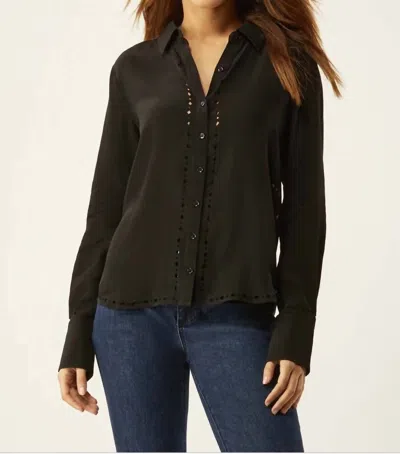 Ecru Laser Cut Shirt In Black