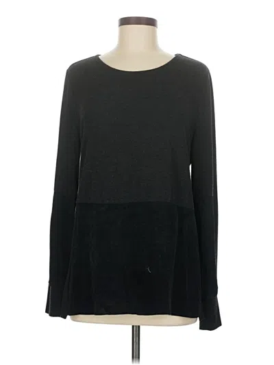Pre-owned Ecru Long Sleeve T-shirt In Gray