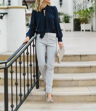 Ecru Madison Trouser In Dove In Grey