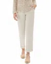 Ecru Mitchell Roll Cuff Chino Pant In Natural In White