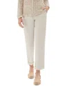 Ecru Mitchell Roll Cuff Chino Pant In Natural In White