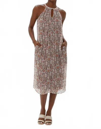Ecru Moore Column Dress In Floral In Multi