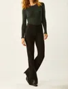 Ecru New Berkeley Pull-on Boot Cut Pants In Black In Black
