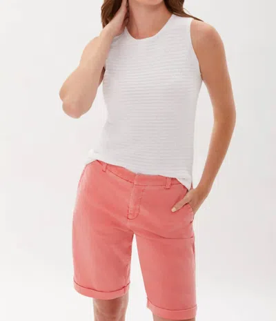 ECRU NOVELTY STITCH BRAID TRIM SHELL TOP IN WHITE