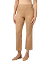 Ecru Prince Stretch Crop Flare Pant