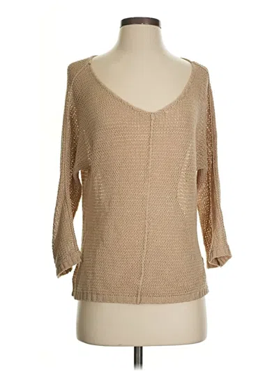 Pre-owned Ecru Pullover Sweater In Tan