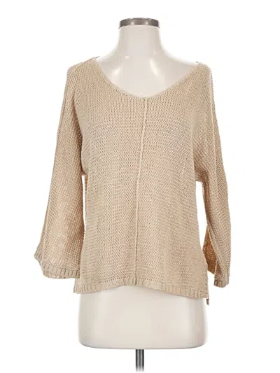 Pre-owned Ecru Pullover Sweater In Tan