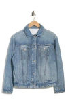 Ecru Relaxed Denim Jacket In Blue