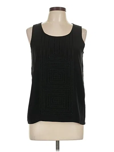 Pre-owned Ecru Sleeveless Blouse In Black