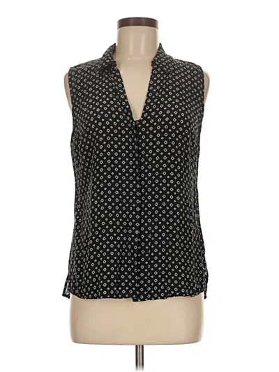 Pre-owned Ecru Sleeveless Blouse In Black