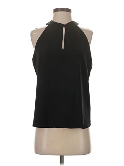Pre-owned Ecru Sleeveless Blouse In Black