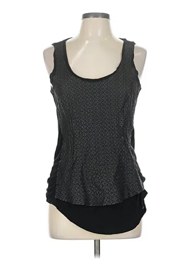 Pre-owned Ecru Sleeveless Top Black Scoop Neck Tops