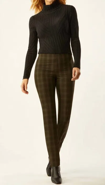 Ecru Springfield Classic Pull On In Black/olive Plaid In Brown
