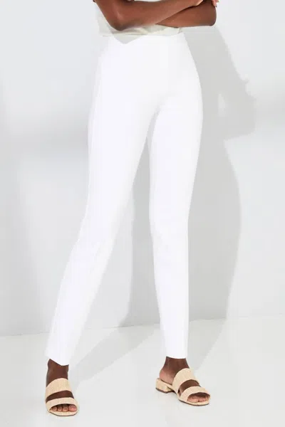 Ecru Springfield Pull On Pant In White