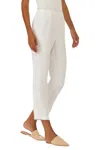 Ecru Sutton Cropped Pant In White In White