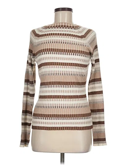 Pre-owned Ecru Turtleneck Sweater In Tan