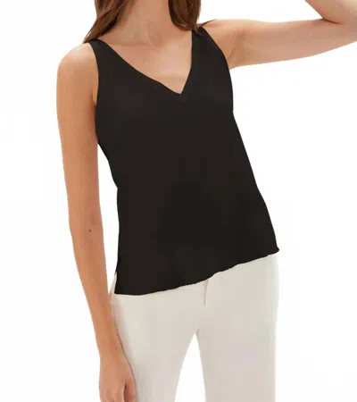 Ecru Women's Kidman Reversible Satin Top In Black