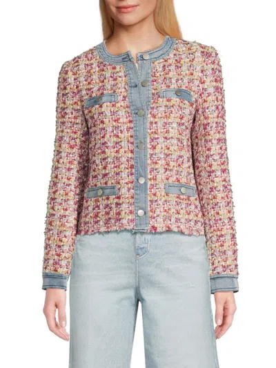 Ecru Women's Mix Media Tweed Jacket
