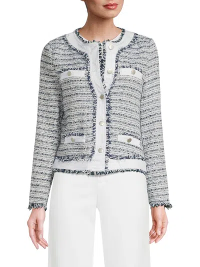 Ecru Women's Mix Media Tweed Jacket