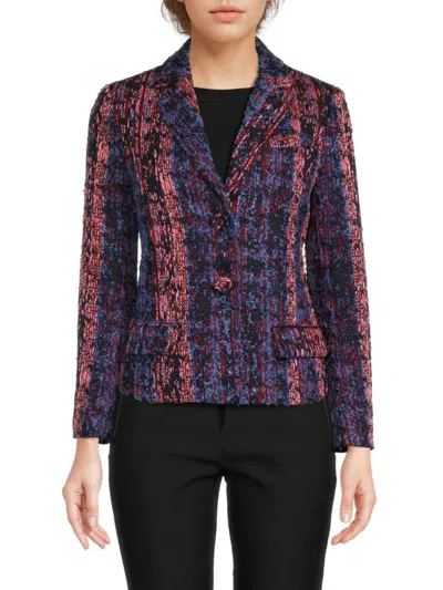 Ecru Women's Pippa Textured Pattern Blazer In Night Sky