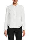 Ecru Women's Point Collar Shirt In Ivory Tan