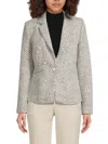 Ecru Women's Textured Blazer