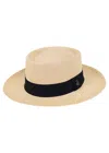 Ecua-andino Dumont Hat Beige With Black Band