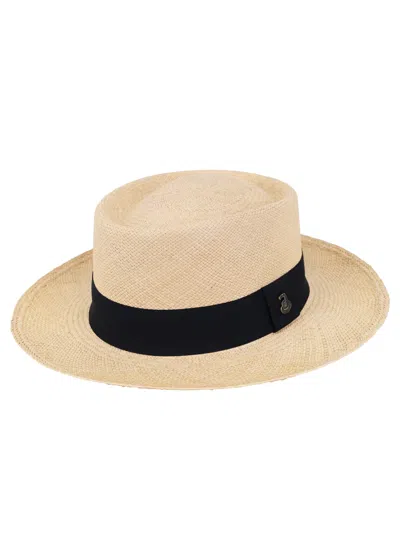 Ecua-andino Dumont Hat Beige With Black Band