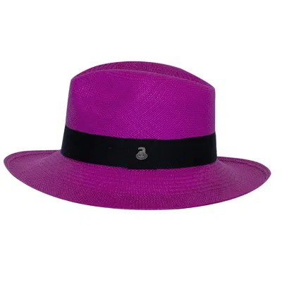 Ecua-andino Panama Hat Classic Purple / Black
