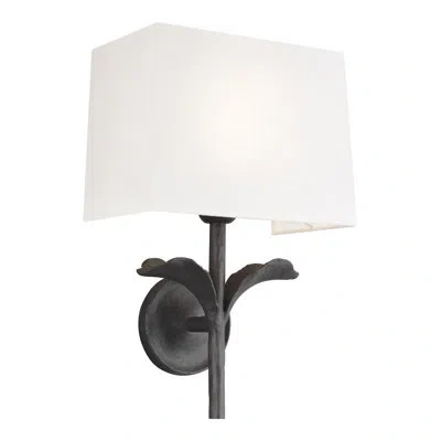 Ed Ellen Degeneres Georgia 1 - Light Dimmable Aged Iron Armed Sconce
