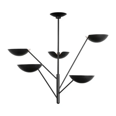 Ed Ellen Degeneres Nevel Tall Chandelier In Aged Iron