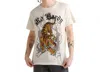 Ed Hardy Crawling Tiger Rhinestone T-shirt In Ivory In White
