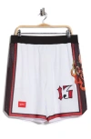 Ed Hardy Devil Head Shorts In White