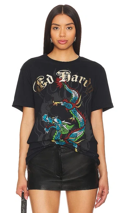 Ed Hardy Dragon T恤 In Black