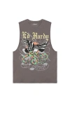 Ed Hardy Eagle Snake Cutoff Tee