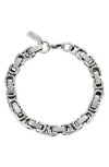 Ed Hardy Interlinked Bracelet In Metallic