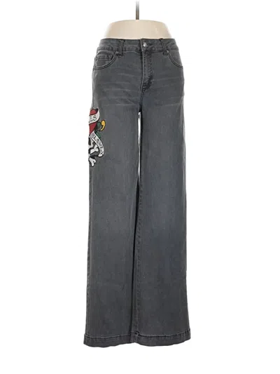 Pre-owned Ed Hardy Jeans In Gray