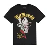 Ed Hardy Cowboy Skull Rhinestone Tee In Black